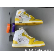 Jordan Powder Air White Off-White AQ0818-149 Yellow-Cone x 1 Dark NRG 0627